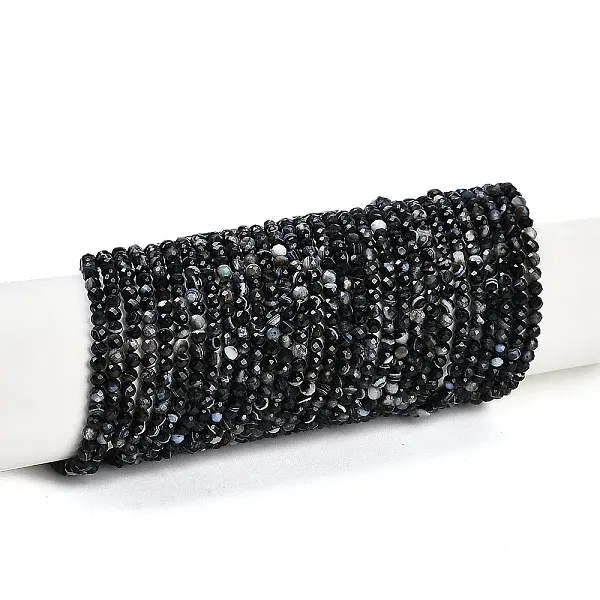 Natural Banded Agate Beads Strands