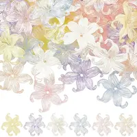 60Pcs 6 Colors Opaque Acrylic Beads