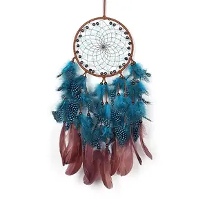 Woven Web/Net with Feather Hanging Ornaments