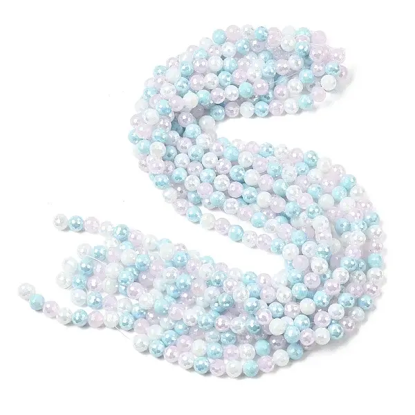 Electroplate Glass Beads Strands