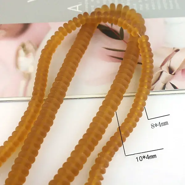 Transparent Glass Beads Strands