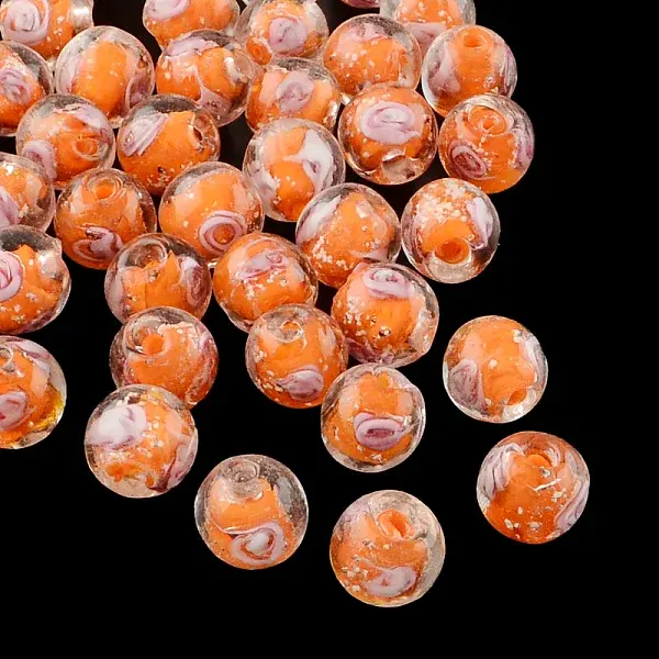 Handmade Luminous Inner Flower Lampwork Beads