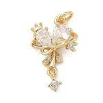 Brass Pave Cubic Zirconia Pendants