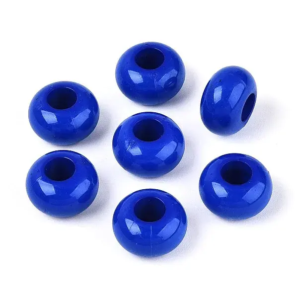 Opaque Acrylic European Beads
