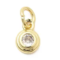 Brass Cubic Zirconia Charms