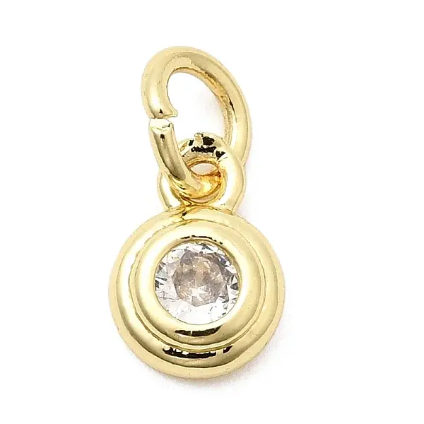 Brass Cubic Zirconia Charms