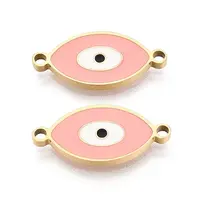 304 Stainless Steel Enamel Evil Eye Links