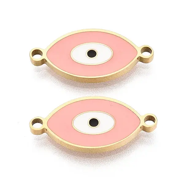 304 Stainless Steel Enamel Evil Eye Links