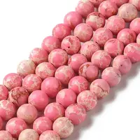 Synthetic Imperial Jasper Dyed Beads Strands