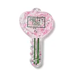 Acylic Pendant with Glitter Powder