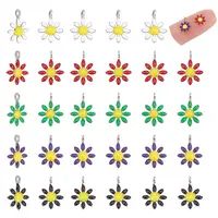 30Pcs 5 Colors Ion Plating(IP) 304 Stainless Steel Charms