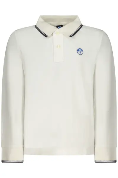 NORTH SAILS LONG-SLEEVED POLO SHIRT FOR KIDS, WHITE