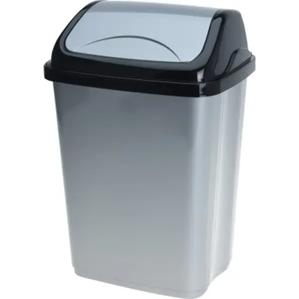 Odpadkový koš 5 l, černo-šedý