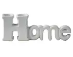 Dekorace Home 12 cm, bílá