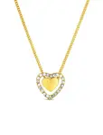 Zlatý náhrdelník Lunira srdce