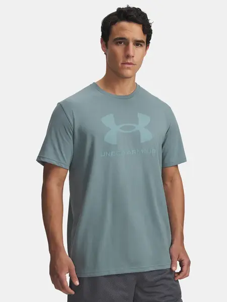 Pánské tričko Under Armour UA SPORTSTYLE LOGO UPDATE SS-BLU - Pánské