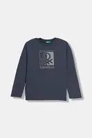 Detská bavlnená košeľa s dlhým rukávom United Colors of Benetton