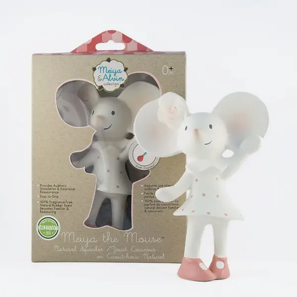 Meiya&Alvin pískatko/hryzátko (100% prírodný kaučuk) - myška Meiya