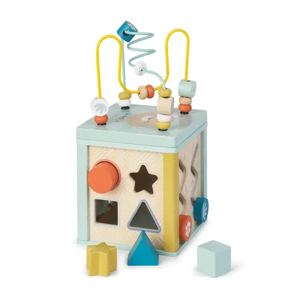 Saro Baby dřevěná kostka Activity 12m+