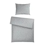 Novel POVLEČENÍ, satén, šedá, barvy stříbra, 140/200 cm