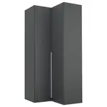 Rauch Möbel ROHOVÁ ŠATNÍ SKŘÍŇ, šedá, 100/229/102 cm