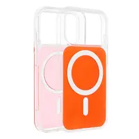 Ochranný kryt CLEAR FUSION MAG COVER Case compatible with MagSafe pro Apple iPhone 17 Pro Max, oranžová