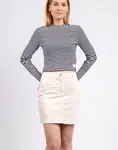 Thinking MU Ivory Marsha Skirt IVORY 38
