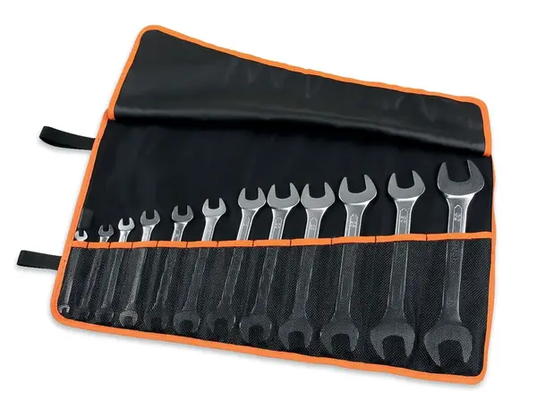 Beta tools Sada 12 plochých oboustranných klíčů (klíče 55) v rolovacím pouzdře z odolného polyesteru