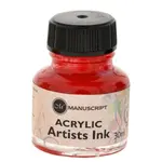 Kaligrafický inkoust Manuscript 30ml – červený