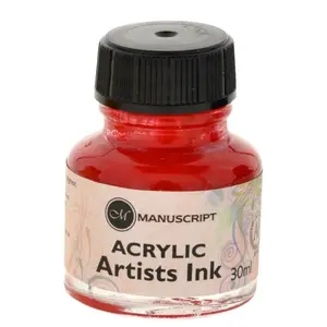 Kaligrafický inkoust Manuscript 30ml – červený