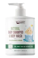 WOODENSPOON Dětský sprchový gel a šampon na vlasy 2v1 bez parfumace 300 ml