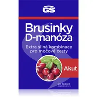 GS Brusnice D-manóza Akut tablety pre zdravie močových ciest 20 tbl