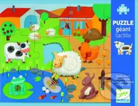 Obrovské puzzle: Farma s rozličnými plochami na rozvíjanie hmatu - puzzle z kategorie Maxi dílky