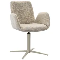 Lomoco ŽIDLE S PODRUČKAMI, železo, mikrovlákno, šedohnědá