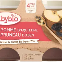 BABYBIO jablko švestka 2 x 130 g