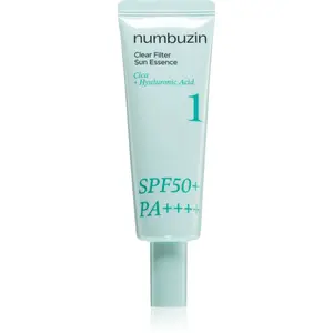 Numbuzin No. 1 Clear Filter Sun Essence rozjasňující esence se zklidňujícím účinkem SPF 50+ 50 ml