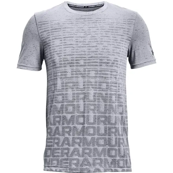 Under Armour T-shirt Seamless Wordmark SS-GRY - Men's