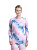 Dámské termo tričko meatfly capa růžová/modrá l