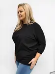 Černá plus size halenka