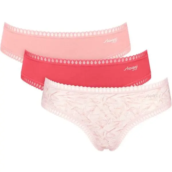 SLOGGI GO CRUSH HIPSTER C3P Dámské kalhotky, bílá, velikost