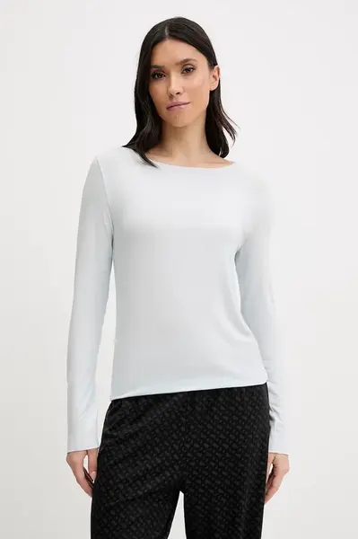 Pyžamové tričko s dlouhým rukávem ze směsi lnu United Colors of Benetton