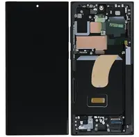 LCD display + dotyková deska + přední kryt pro Samsung Galaxy S24 Ultra, black