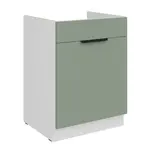 Spodní skříňka pod dřez Aria 60 ZL 1S BB - Premium Box Barva korpusu: Bílá, Barva dvířek: SA - Aquamarine AFM