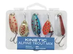 Kinetic set blyskáčov alpine trout mix 5 ks