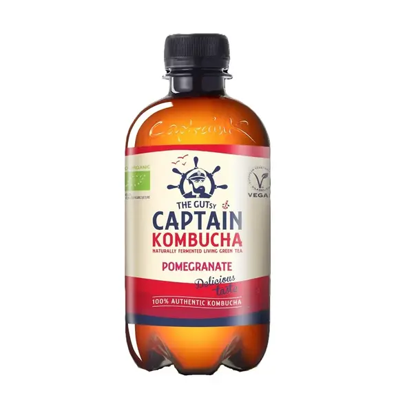 Captain Kombucha Granátové jablko BIO 400 ml
