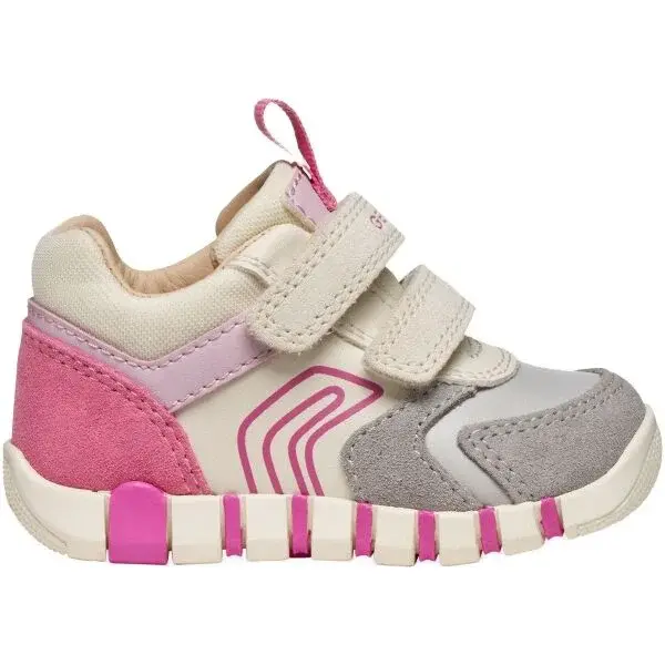 Geox B IUPIDOO Dievčenská voľnočasová obuv, sivá, veľkosť