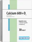GENERICA Calcium 600+ vitamín D3 30 tablet