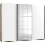 MID.YOU SKŘÍŇ S POSOUVACÍMI DVEŘMI, bílá, barvy dubu, 300/236/65 cm