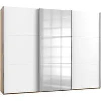 MID.YOU SKŘÍŇ S POSOUVACÍMI DVEŘMI, bílá, barvy dubu, 300/236/65 cm