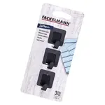 Háčky obdélník 3,7x3cm inox black 61349